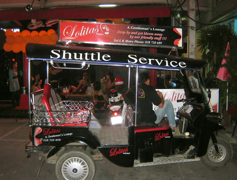 Free transportation service around Pattaya in a TukTuk